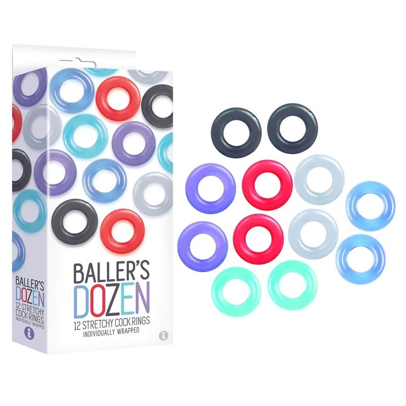 Baller's Dozen 12-Pack Cock Ring Set